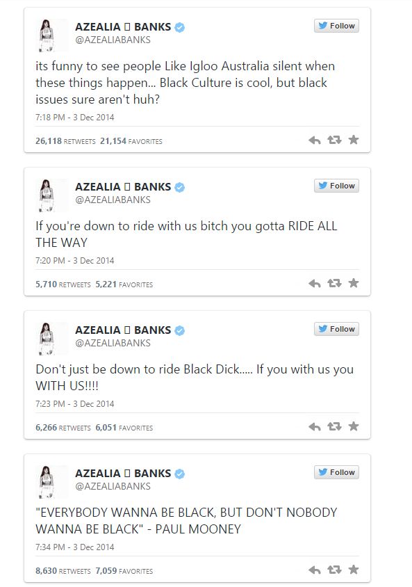 Azealia Banks Calls Out Iggy Azalea For Not Commenting On ...