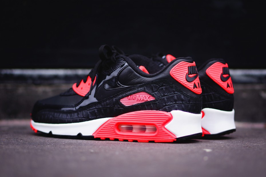 Nike Air Max 90 'Infrared Croc' :: Hip-Hop Lately