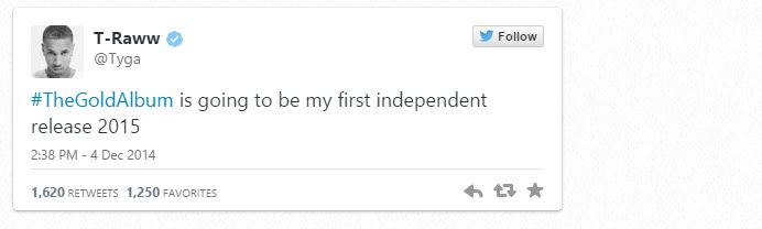 Tyga tweet young money