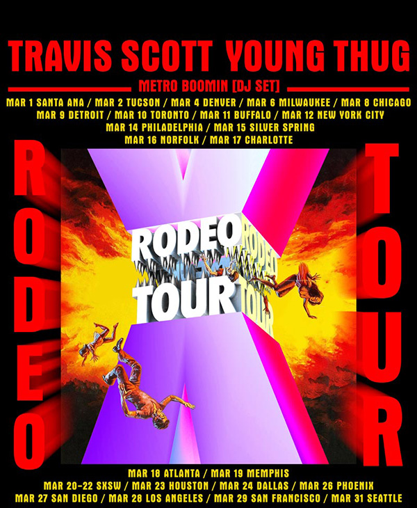 Travi Scott Is Going On 'Rodeo Tour' With Young Thug And Metro Boomin