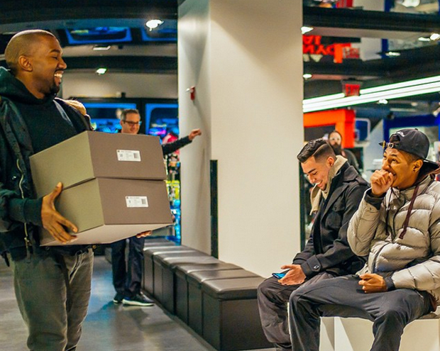 Kanye West Hand Delivers First Pairs Of Yeezy Boost