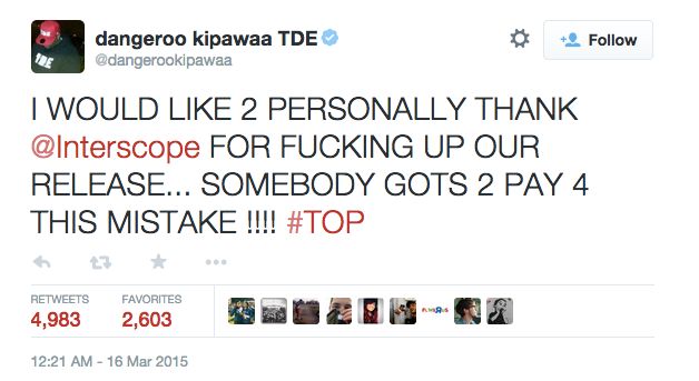 TDE Tweet