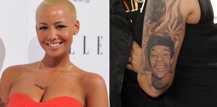 amber rose shows off new tattoo where wiz u0027s face used to be hip amber rose shows off new tattoo where wiz u0027s face used to be hip