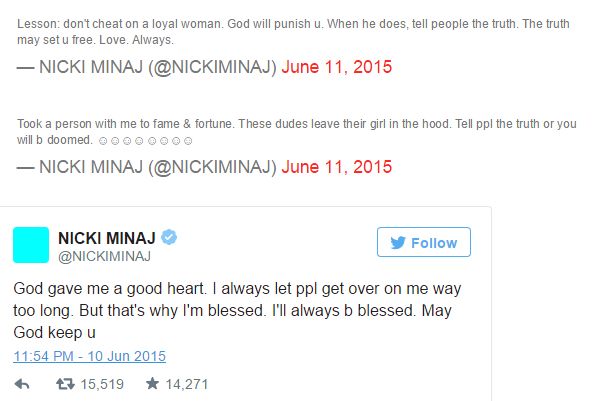 Nicki tweet 1