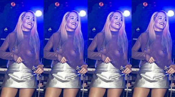 Rita Ora's See Through Top Sparks Rumors Of Boob Job