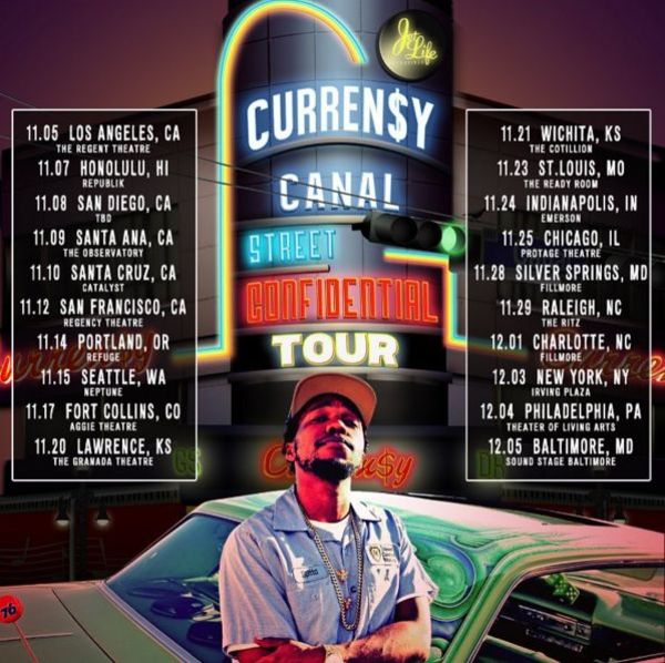Curren$y Hitting The Road For 'Canal St. Confidential' Tour