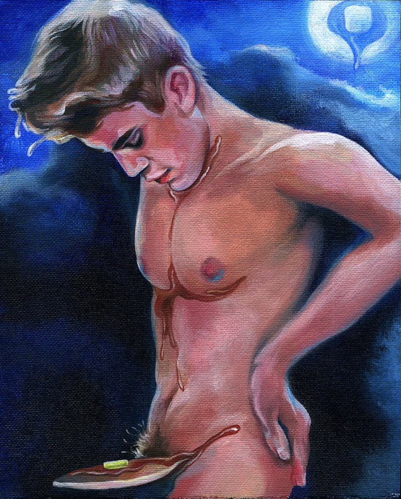 Macklemore Explains Why He Bought A Naked Painting Of Justin Bieber.