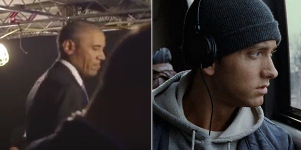 Barack Obama Got Hyped For Convention Speech By Listening To Eminem