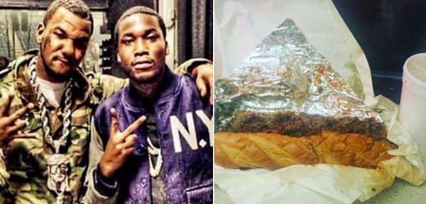 Did Meek Mill Catch The Game Engaging In Cheesesteak Fakery?