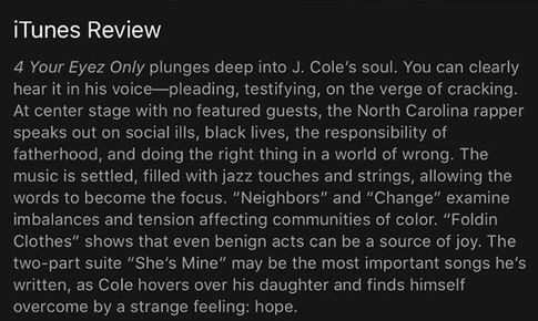 4 your eyes only j cole itunes