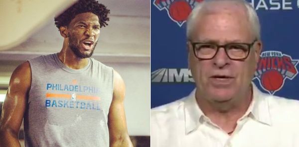 Joel Embiid Expertly Trolls Phil Jackson On Kristaps Porzingis