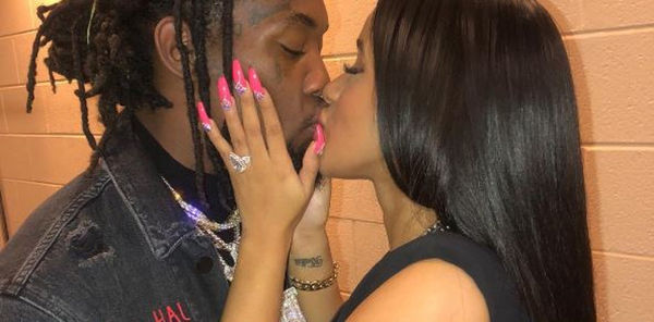 Offset Flexes Cardi B's Naked Body