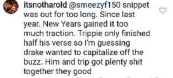 Trippie Redd Was Taken Off Drake's &quot;God's Plan&quot;