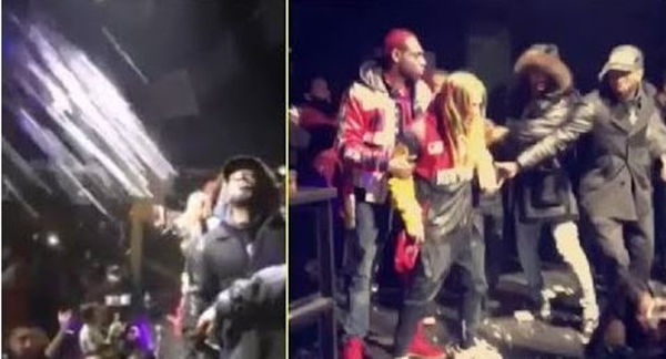 Watch Teka$hi 69's Crew Stomp Out Guys Who Threw Ice Bucket At 69