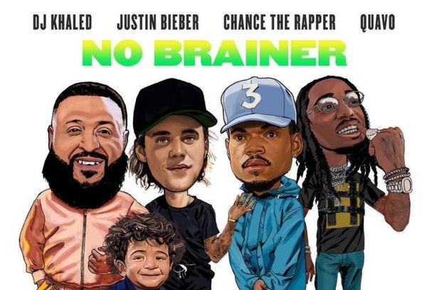 DJ Khaled Grabs Justin Bieber, Chance The Rapper & Quavo For A "No Brainer"