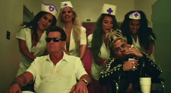 Lil Pump Drops New Single & Video With "Drug Addicts" Starring Charlie Sheen