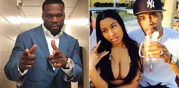 50 Cent Gets The Strap in Nicki Minaj-Safaree Samuel Hairline Battle