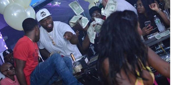 Looks Like 50 Cent Got Caught Taking Money Back At The Strip Club