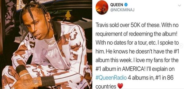 Travis Scott Responds To Nicki Minaj's Claim 'Astroworld' Isn't Number 1