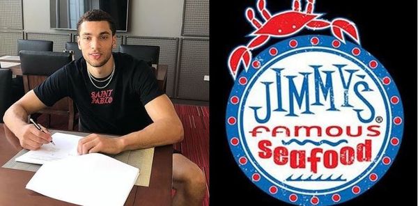 Zach LaVine Ethered By Jimmy's Famous Seafood Restaurant