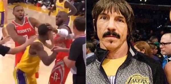 Watch Red Hot Chili Pepper Anthony Kiedis Try To Get At Chris Paul After Rondo-Paul Fight