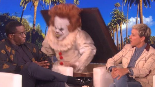 Watch Diddy Get Scared Out Of His Wits By Evil Clown