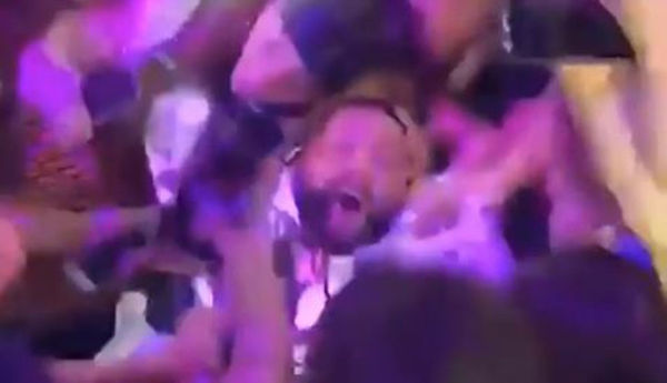 Watch DJ Khaled Try To Crowd Surf In A Crowd Of Teenagers