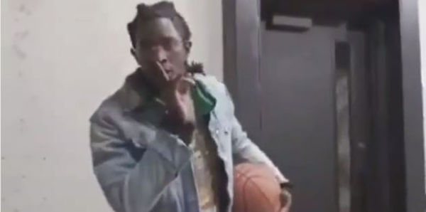 Young Thug Plays Basketball In a Skirt