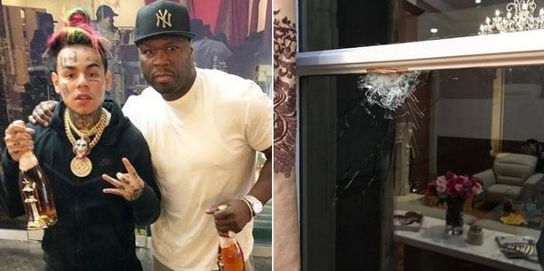 50 Cent Weighs In On Tekashi 6ix9ine And Kanye Getting Shot Up In LA