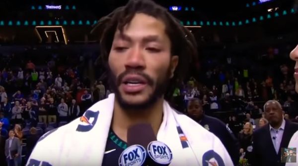 Derrick Rose Gets Emotional After Scoring Career High 50 points