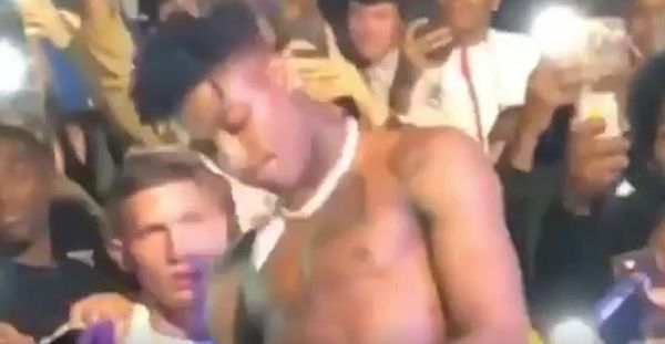 NBA YoungBoy Fights Chain Snatcher During Show