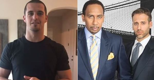 Derek Carr Offers Stephen A. Smith And Max Kellerman The Fade