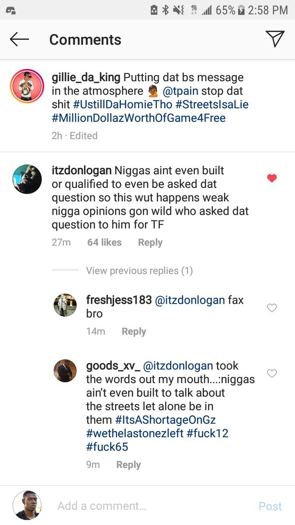Meek Mill, Fabolous &amp; Gillie Da Kid Go After T-Pain Over Snitching Comments