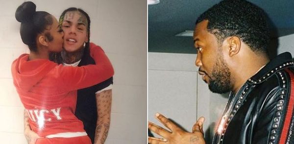 Meek Mill's Fighting With Tekashi 6ix9ine's Girlfriend Over Snitching