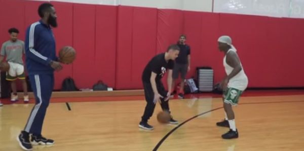 The Professor Teaches James Harden How To Do "The Teleport" Move