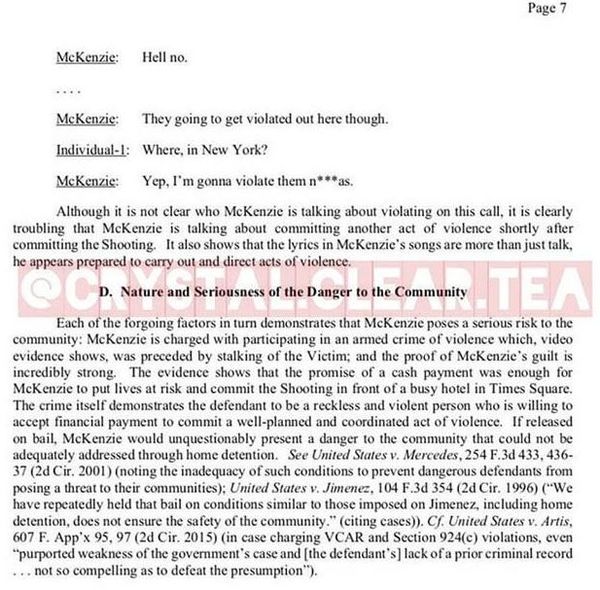 Check Kooda B's Paperwork From Tekashi 6ix9ine's Federal Case