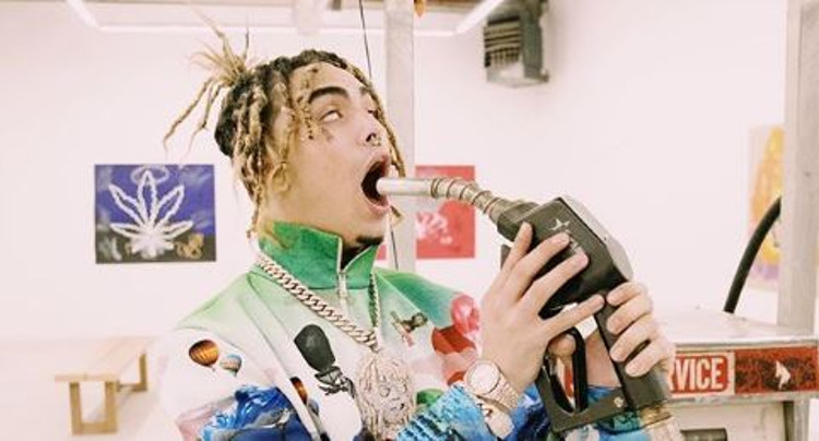 Lil Pump Seen Smoking Gas While Pumping Gas And Says It's ...