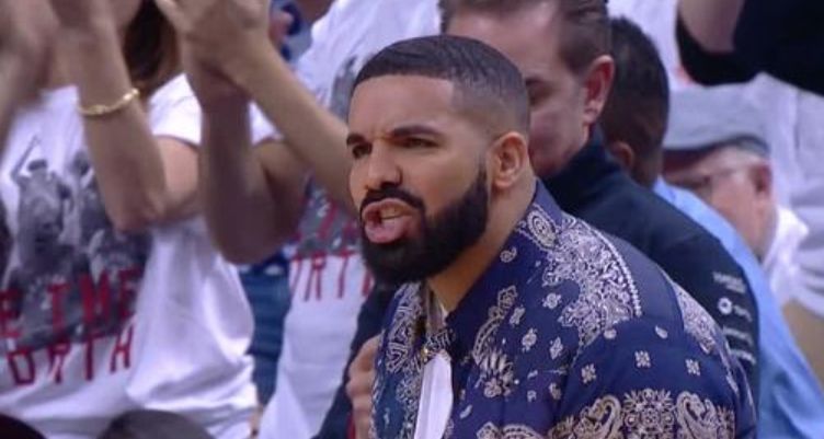 drake purple jacket raptors game