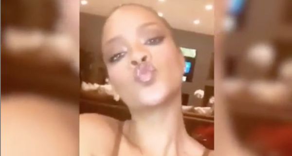 Rihanna Shows Off Her Body In A Leopard Lace Bra