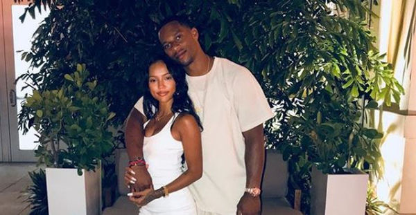 Karrueche's Not Down With The Swimsuit Shot Victor Cruz Posted For Her Birthday