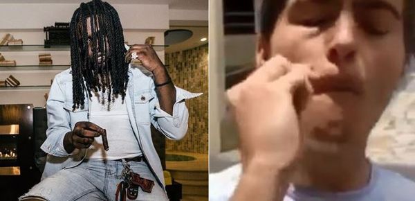 Watch Chief Keef Stan Eat His Blunt For Sosa