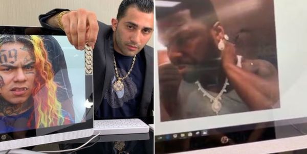 You Can Buy Tekashi 6ix9ine's Jewelry; 50 Cent Outed For Wearing Ladies Bling