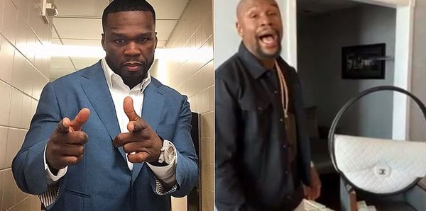 50 Cent Mocks Floyd Mayweather's Bag; Says Lil Baby Has Led Him Astray