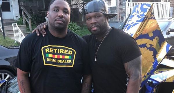 50 Cent Pulls Up On Mike Knox's Block With Two Custom Cars