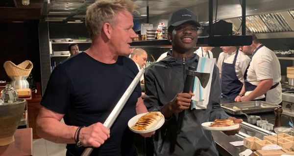 Gordon Ramsay Teaches Lil Nas X How To Make A Panini