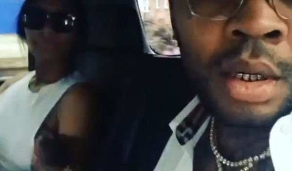 Kevin Gates Caresses Nipple In An Uber