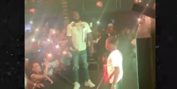 Watch Meek Mill's Son Papi Wow The Crowd with Freestyle