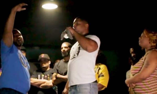 Watch The Rapper KD Get Attacked by a Woman During A Battle