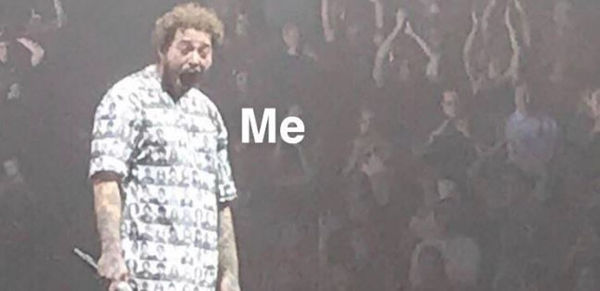 Post Malone's Face While Getting Flashed Is About To Be The Big New Meme