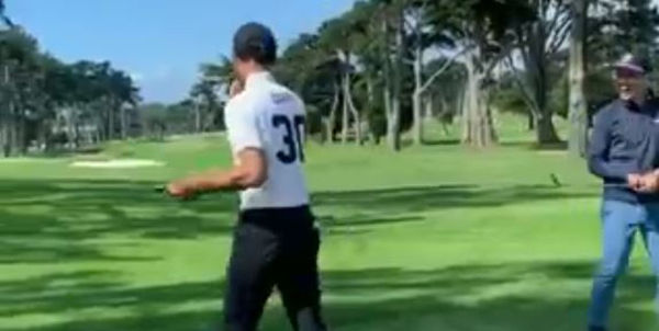 Watch Steph Curry Try to Freestyle At His Golf Tournament